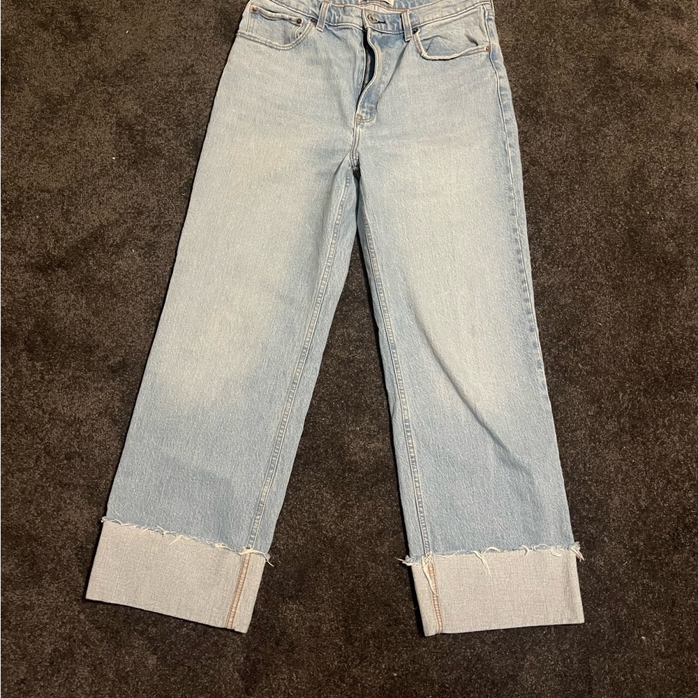 Abercrombie & Fitch 90’s Relaxed Jeans Cuffed Hem